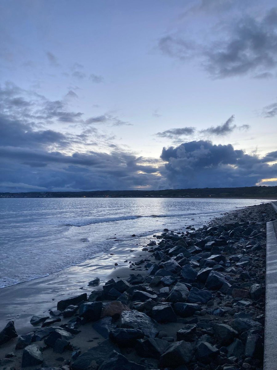 The evening light and clouds of a stroll near Mackerel Sky, in Marazion.