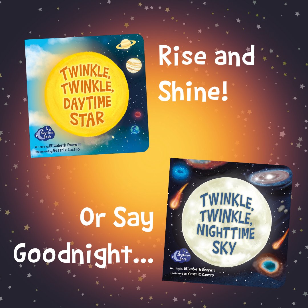 🔭 Shine all day with our Skytime Book series duo! 🪐 Available at ScienceNaturally.com/Shop #STEMbooks #astronomy