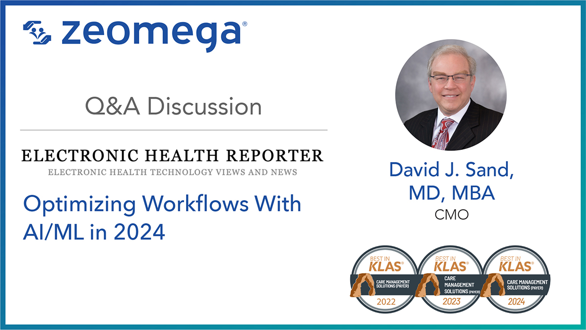 #ICYMI: Our Chief Medical Officer, Dr. David Sand, wrote a piece for @ElectronicHealthReporter sharing his thoughts on how workflow #automation and #AI will impact the #healthcare industry and drive #caremanagement in 2024. Check it out! bit.ly/3PGqsP2