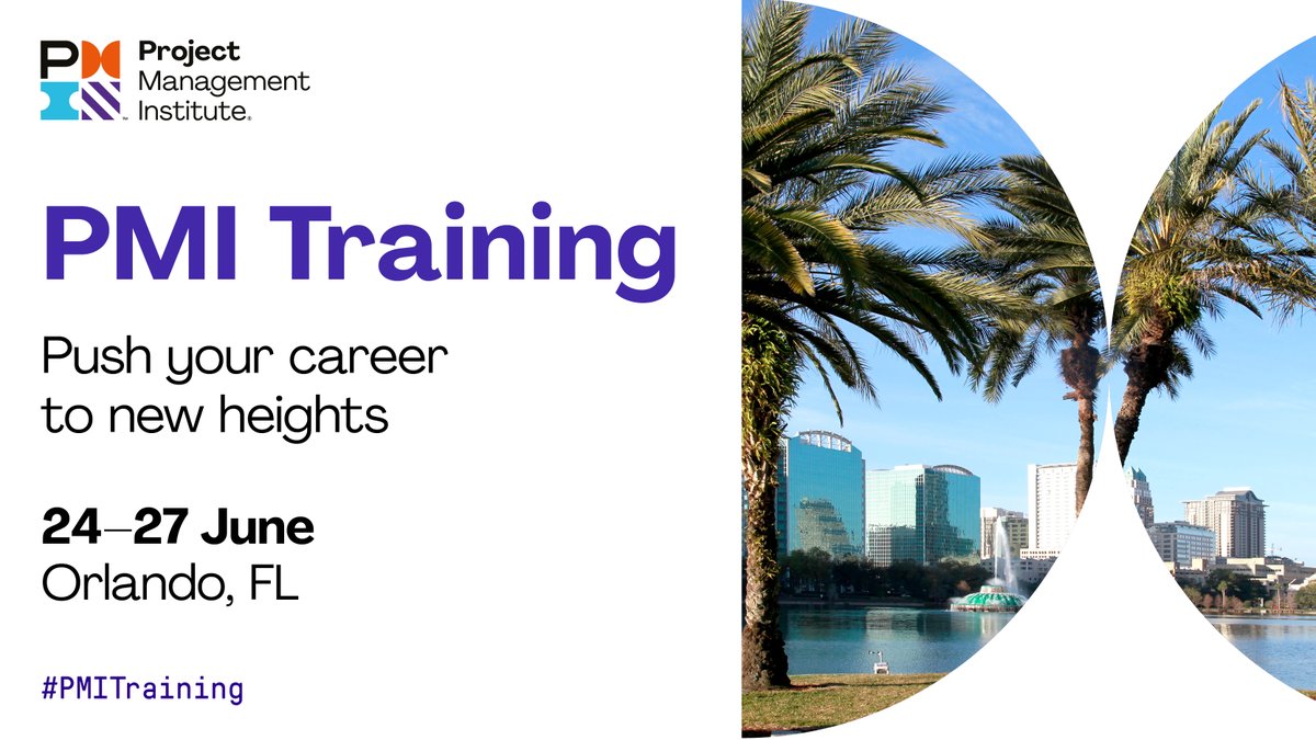 @PMInstitute invites you to join expert instructors in Orlando for a multitude of opportunities to network and learn with your peers in sunny Orlando, FL. Join #PMITraining in June. sprou.tt/1DUZOMfE7b4
#pmitraining #orlando