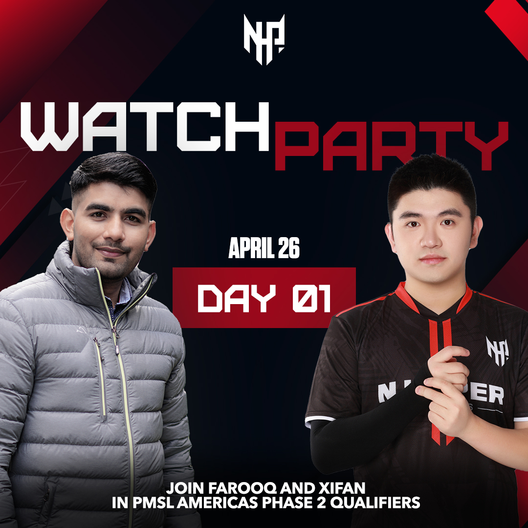 We are going LIVE!!! 🔫💣🧨
Let's join @farooqahmadyt on his YouTube channel and watch PMSL Americas Qualifiers together!
⏱15:00 UTC+8 April 26 2024/07:00 GMT+8 April 27 2024
🔗youtube.com/live/dxQGA4BS9…

#runithyper #PMSLAmericas #PUBGMOBILEESPORTS #PUBGM #NHyperEsports