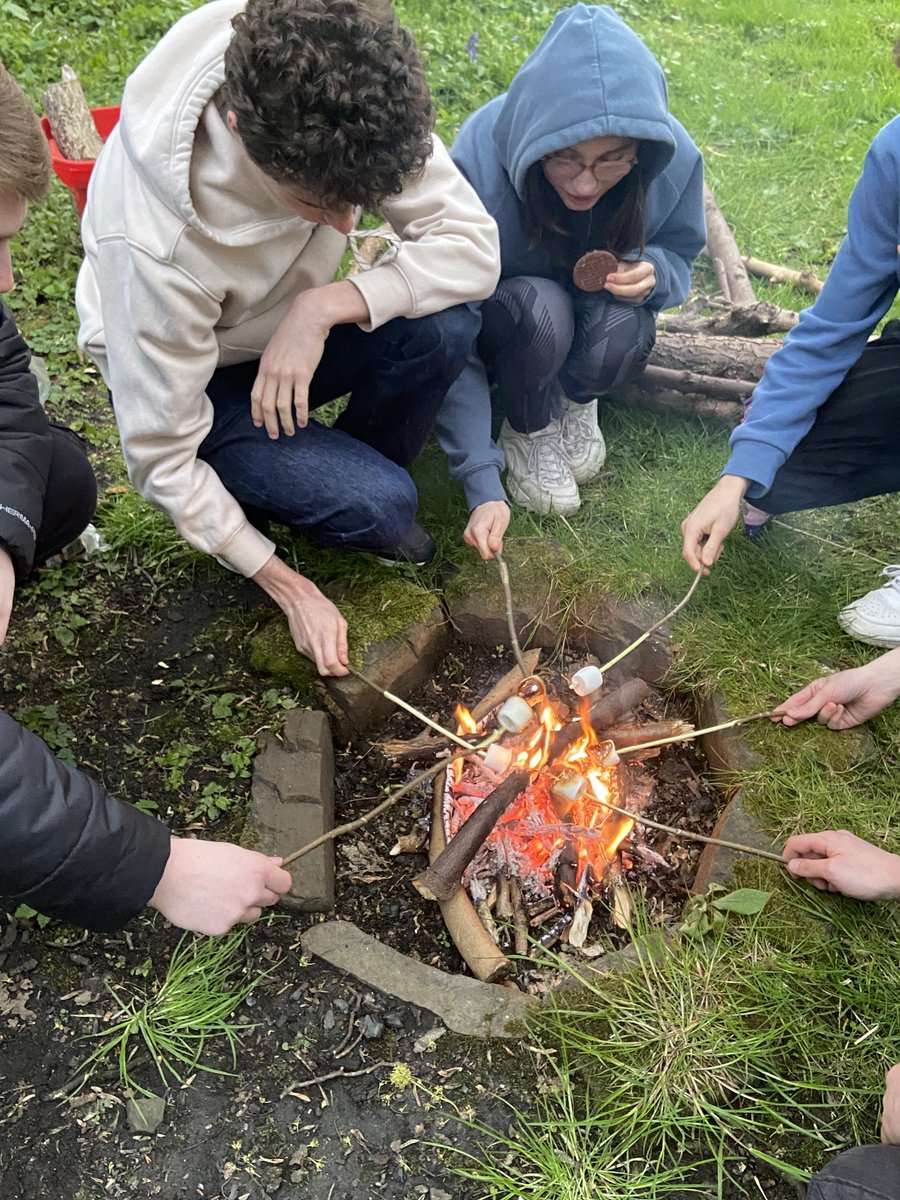 Enjoyed making use of the dry weather with fire building tonight.