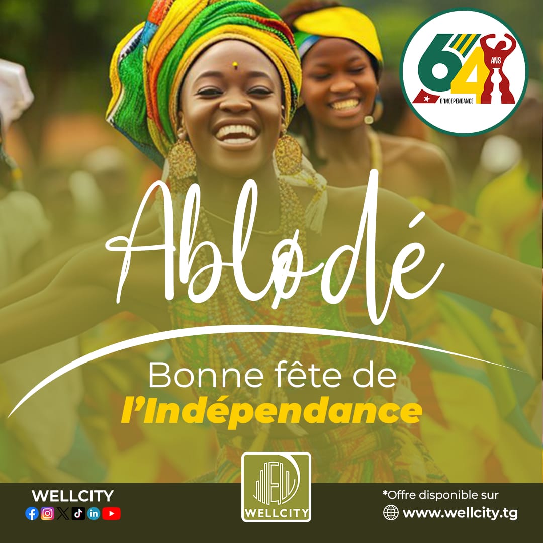 Célébrons l'indépendance du Togo ! Un pas de plus vers la liberté et la souveraineté. 🇹🇬 #TogoIndependence #Togo