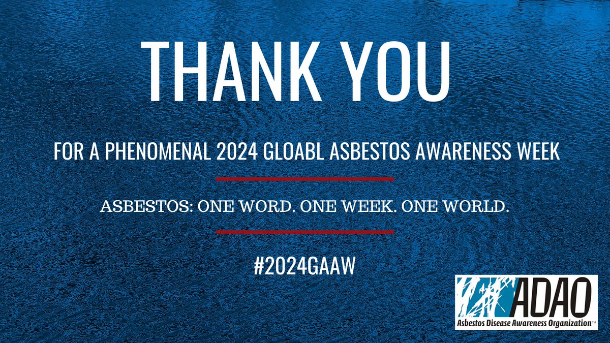 . @KenanYildiz_isg You and your colleagues did an amazing job in April raising #asbestos awareness! 🌍📚 'Driving change beyond April! Discover how #2024GAAW expanded asbestos education and advocacy. Let's continue the fight! asbestosdiseaseawareness.org/newsroom/blogs…