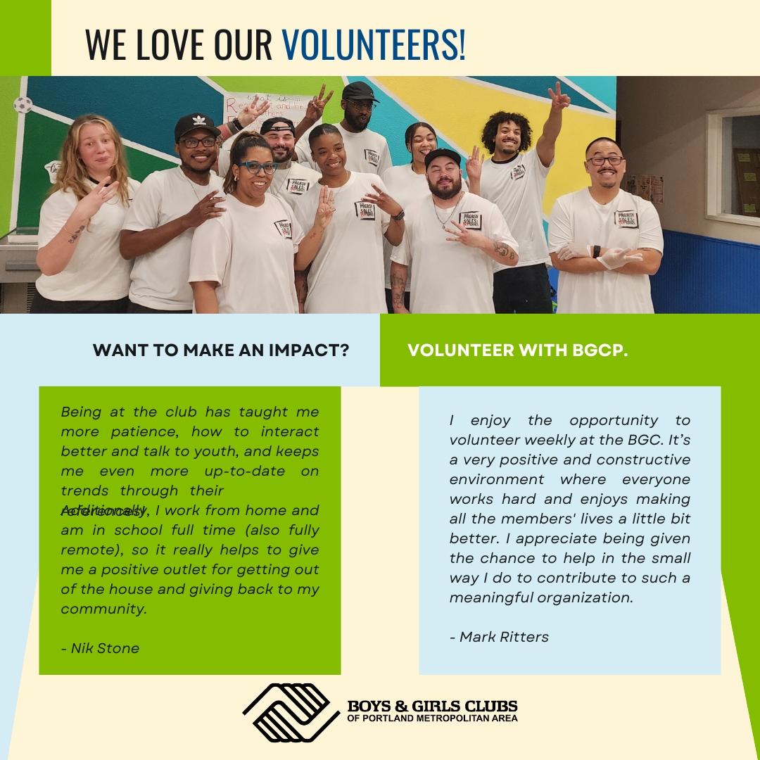 We're honored to celebrate the voices of our incredible volunteers who inspire us daily with their dedication and passion. 

Check out their inspiring quotes and join us in giving a huge THANK YOU to all our amazing volunteers! 👏

#VolunteerMonth #InspiringVoices #BGCPVolunteers