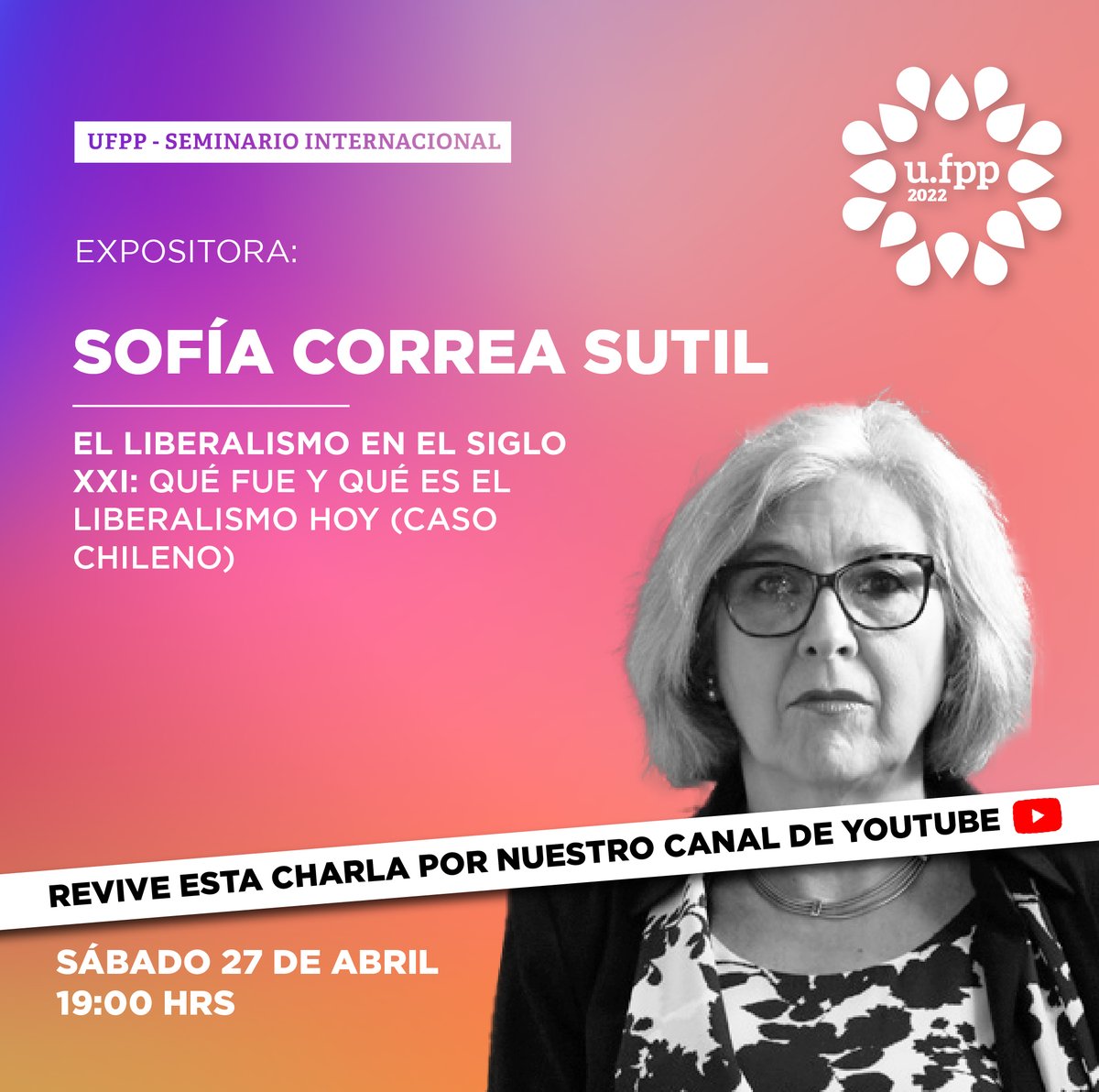 En esta sesión, junto a Sofía Correa Sutil, estudiamos el liberalismo en Chile, sus antecedentes y las ideas fundamentales que caracterizaron esta tradición de pensamiento en el país. Video aquí youtu.be/jUBfUMIauw4