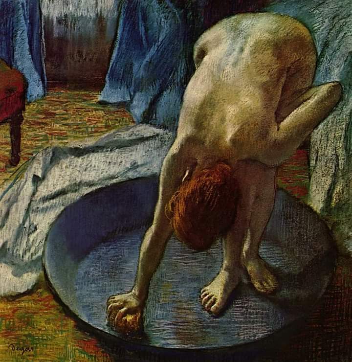 Mujer en la bañera. Edgar Degas