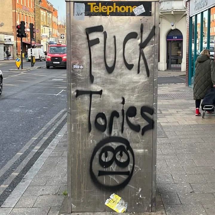 Spotted in Tottenham... #ToriesOut #ToriesCorruptToTheCore #GeneralElectionNow