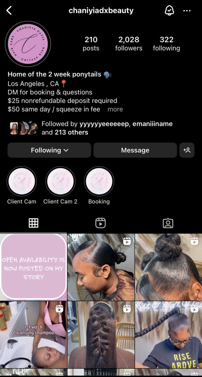 @ChaniyiaDxBeauty on IG 🎀 Home of the 2 week ponytails