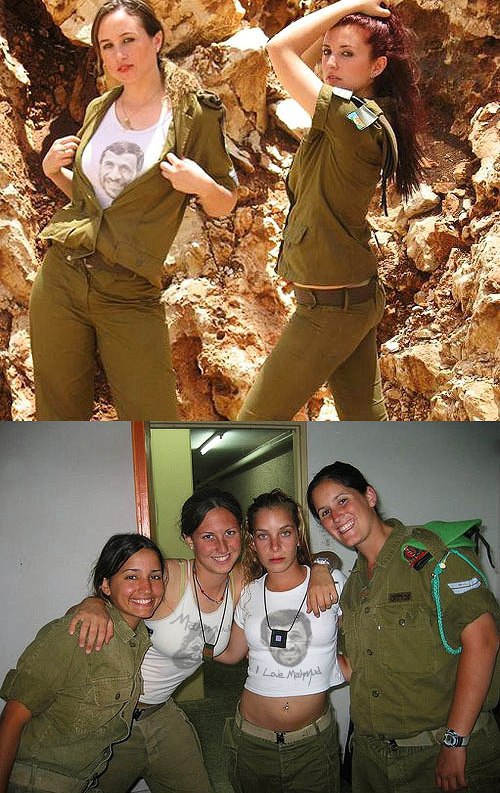 مموتی احمدی‌نژاد هیچ وقت فکرشم نمی‌کرد که عکسش رو سینه زنان سرباز اسرائیلی حک بشه خودمونیم این مموتی عجب جونوریه 😂