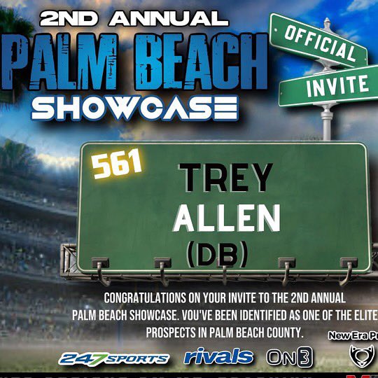 Invited to the 561 palm beach showcase @CoachGadJacobs #blessed