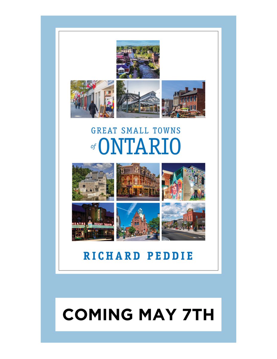 Preorder “Great Small Towns of Ontario” by bookseller @RichardAPeddie! Amherstburg is one of the 10 featured towns, but the lessons learned in this book can apply to any small town (and cities too). Foreword by leading Urbanist @penslosa_G Preorder link: riverbookshop.com/products/97819…