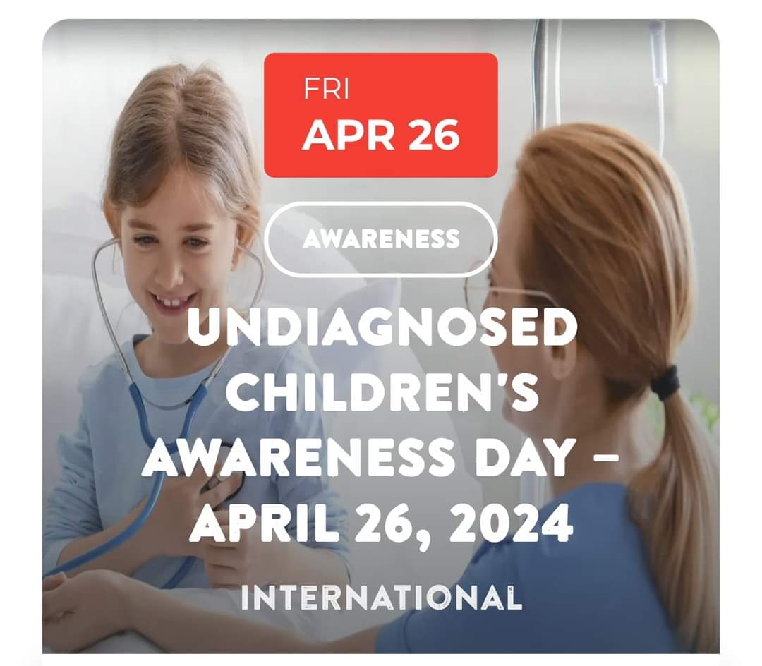 Today is undiagnosed children's day 2024 🌍
Why is this relevant to a Pompe page?
Well, without newborn screening our children often have a long difficult path to diagnosis, often coming at a time of medical crisis, after damage has already been done. 
#UndiagnosedIllnessDay