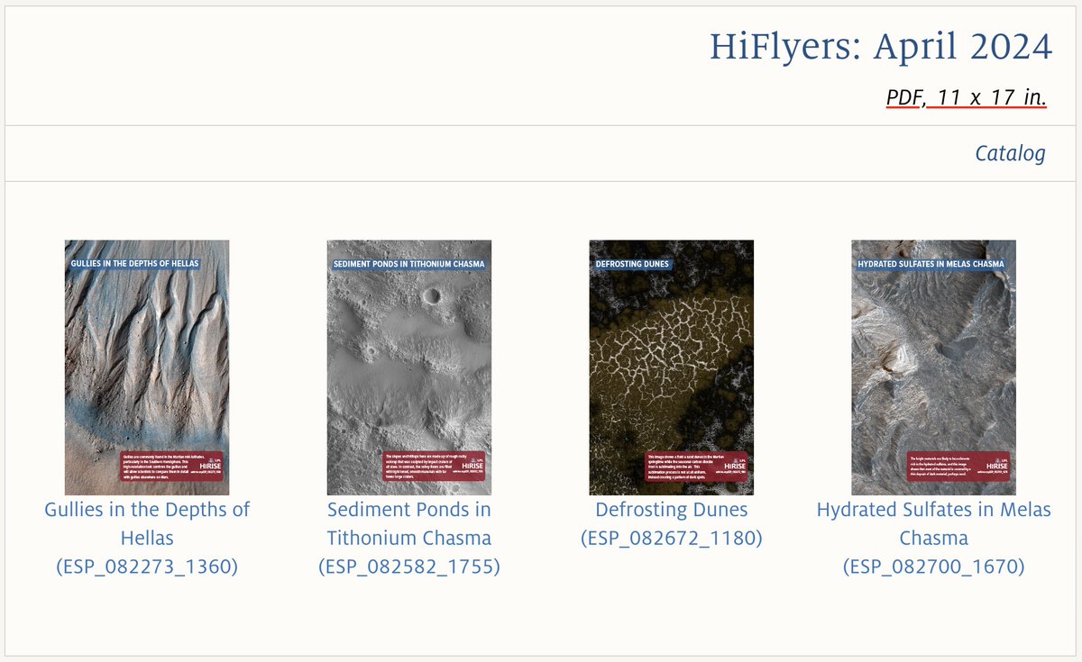 HiFlyers (11x17) for April 2024: uahirise.org/epo/hiflyers/