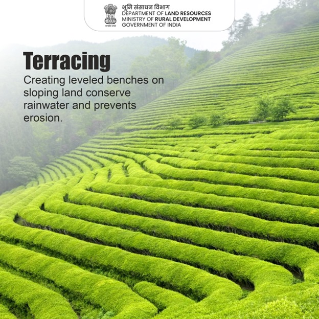 Conserve soil and water by adopting the simple and cost efficient method of terracing. 
#Terracing #agriculture #farmers #SaveSoil #SoilConservation #SoilConservationTechniques 
@girirajsinghbjp @FSKulasteOffice @SadhviNiranjan  @mopr_goi @AgriGoI  @JalShaktiMin @mygovindia