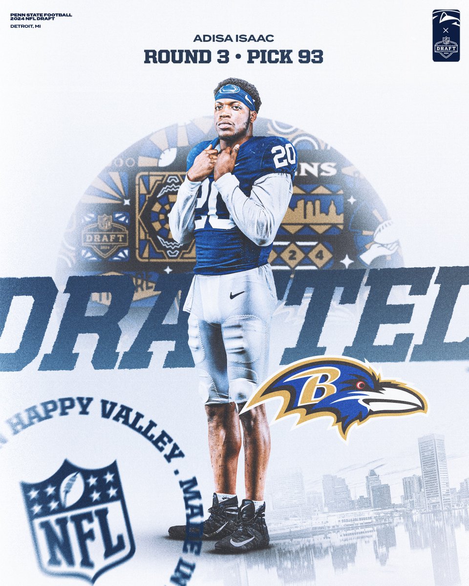 The Ravens just got a whole lot scarier 😈 @A1Isaac1 is off to Baltimore! #WeAre x @Ravens x #NFLDraft