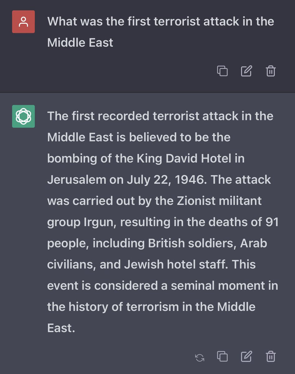 jakeshieldsajj's tweet image. Zionist brought terrorism to the Middle East 

Muslim didn’t start to retaliate until after a decade of being bombed 

It’s important to know and understand history