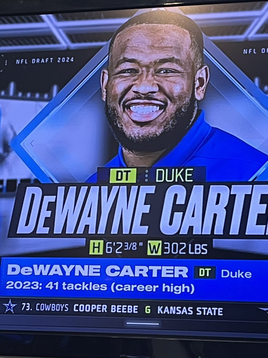The Bills select Duke’s DT DeWayne Carter 95th pick overall. @ABC11_WTVD