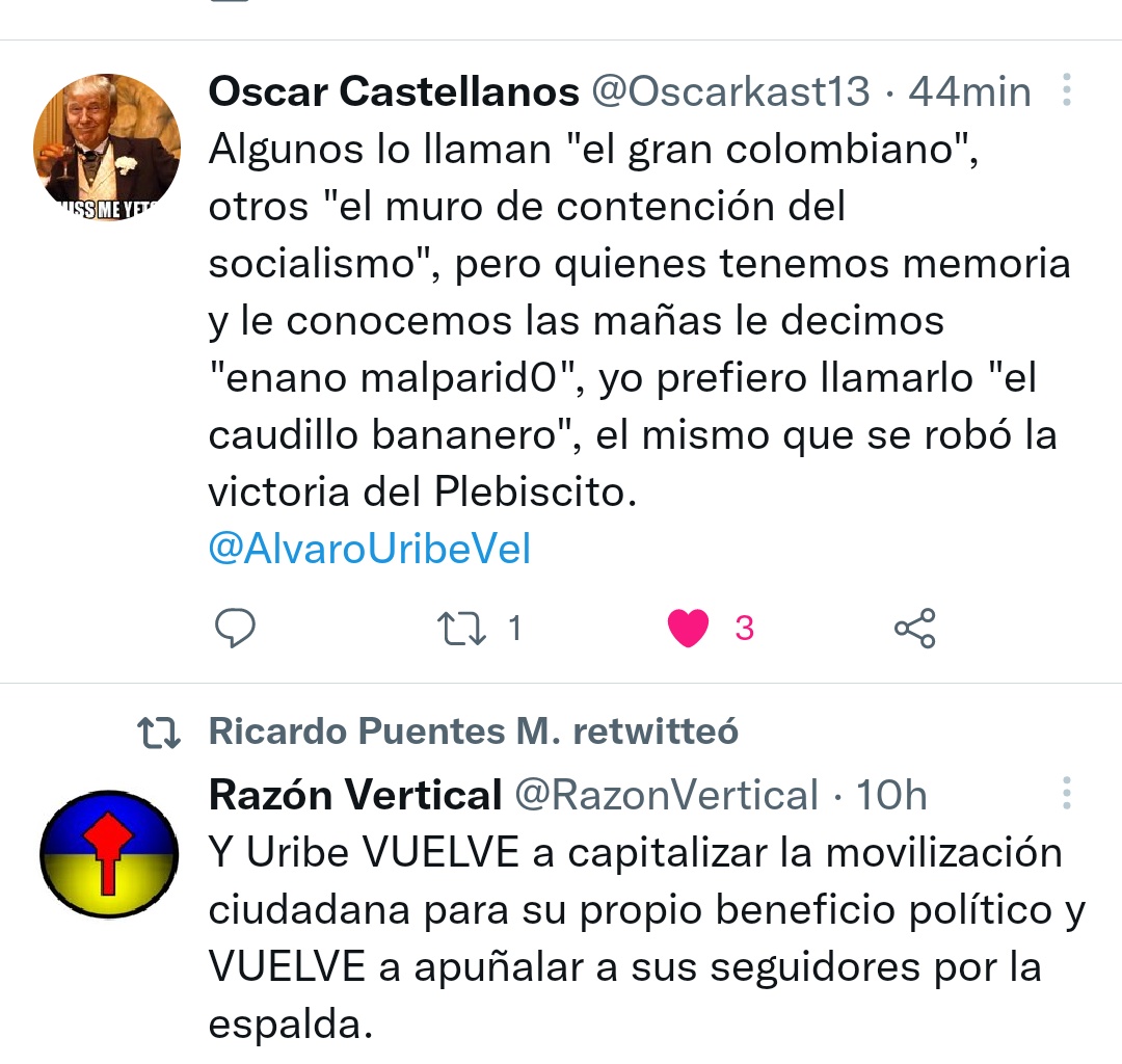 @NegroSonik90 @soroshijueputa2 Negro malnacido obtuso; tanto que critica a los petroñeros y salió peor que ellos, basura ! @bivillamizar @soroshijueputa2 @MonicaCaicedo88 Cuando vas a entender pedazo de basura que Uribe Vélez fue el que Indultó y tiene vigente al demonio Petro en palacio. Bestia !