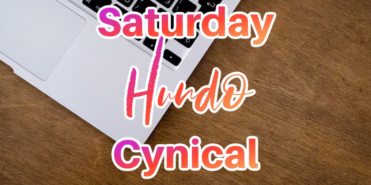 Saturday's HUNDO word is: CYNICAL Maybe @JericoKnight is a bit jaded? What do you think?