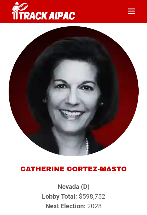 NorseRenegade's tweet photo. @SenCortezMasto we know who you work for #GenocideCathy you're owned by #ApartheidIsrael and you vote for more #GazaHolocaust you're an #AIPACHarlot you have no shame, resign ! https://t.co/0eRC8Qo9WA