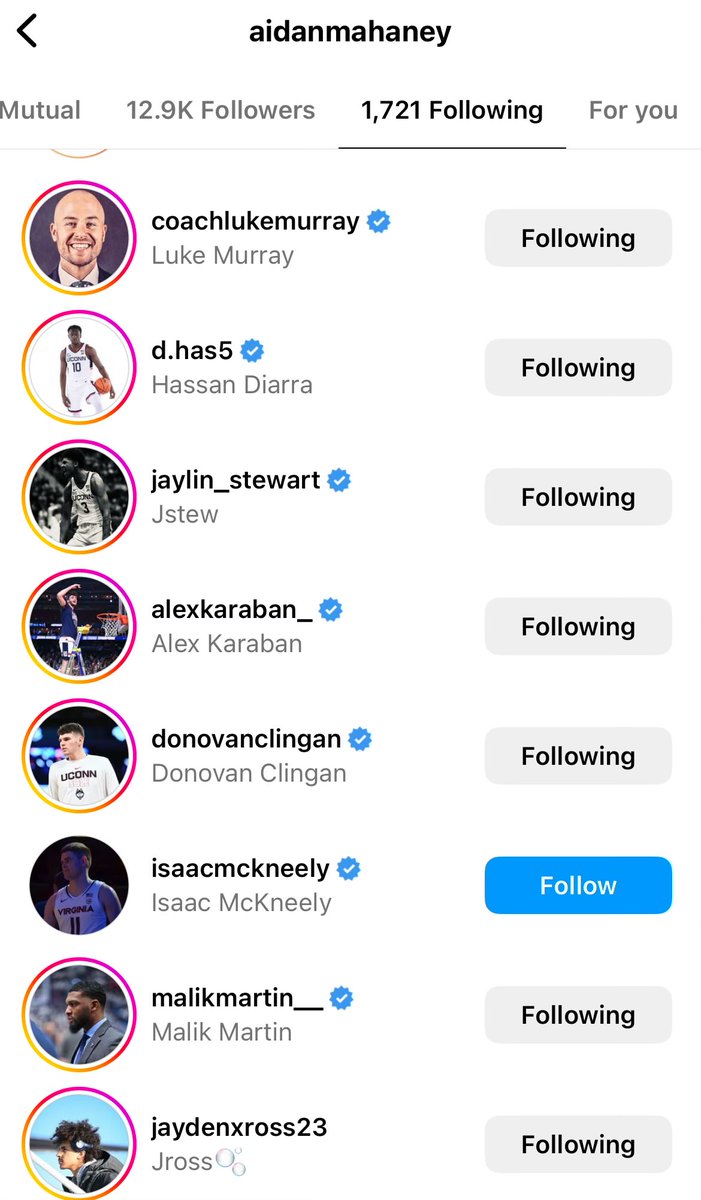 What an interesting collection of people to start following on instagram in the last several days