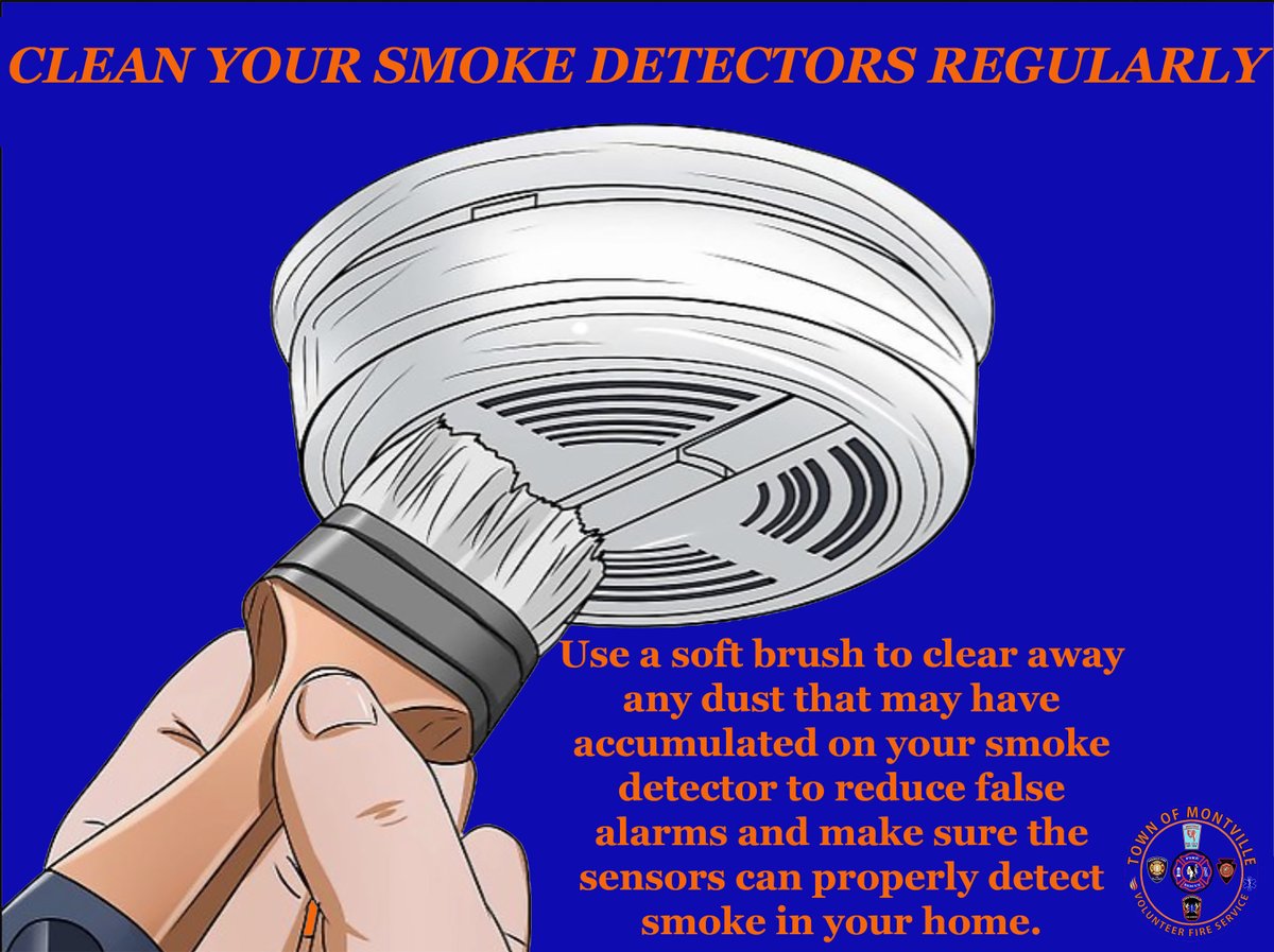 Clean your smoke detectors regularly. 
It can save your life!

#MTVCT #Montville #MontvilleCT #CT #Connecticut #FireSafey #HomeSafety #FamilySafety