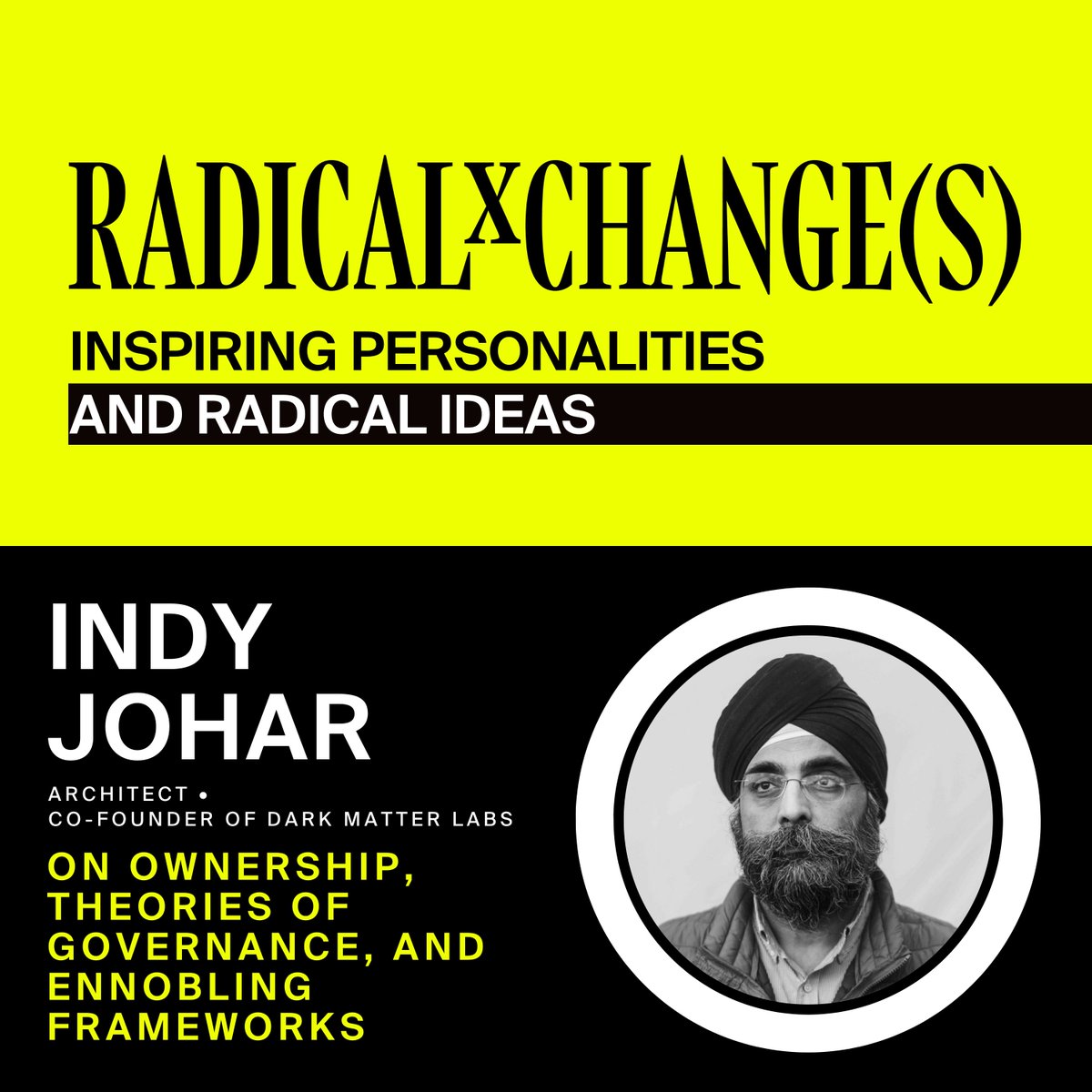 🔥 Dive into the latest episode of RadicalxChange(s)! 🚀 Join @m_t_prewitt in a thought-provoking chat with the engaging @indy_johar of @DarkMatter_Labs, as they discuss ownership, theories of governance, and ennobling frameworks. 🌟Listen here: bit.ly/xCsIJ18