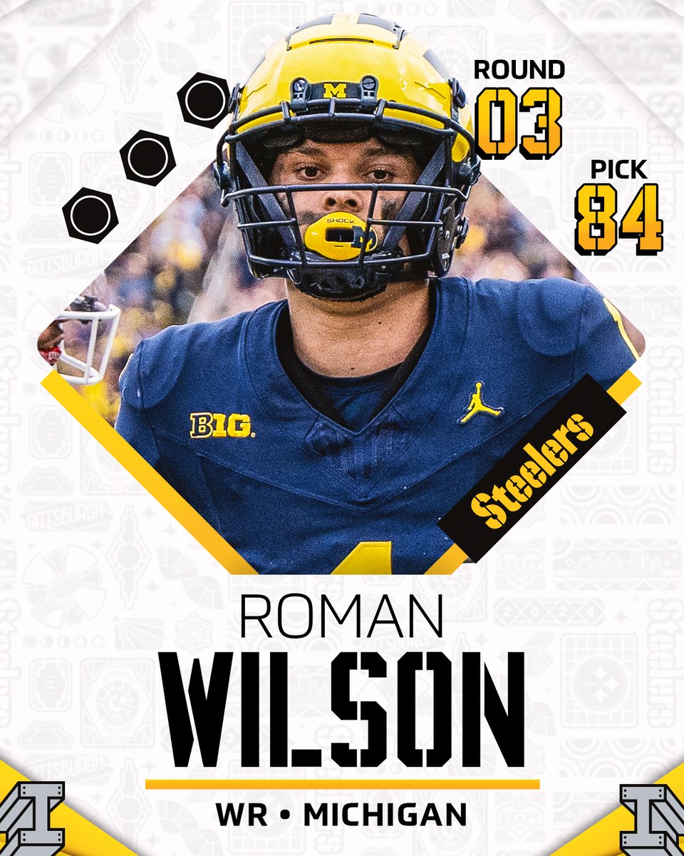 With the 84th pick in the 2024 #NFLDraft, we select WR Roman Wilson.
