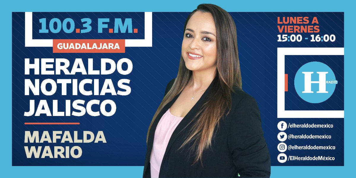 #AHORA | #ElHeraldoRadio en Guadalajara 📻 Estas son las noticias más relevantes en Noticias Heraldo Jalisco con @mafaldawario