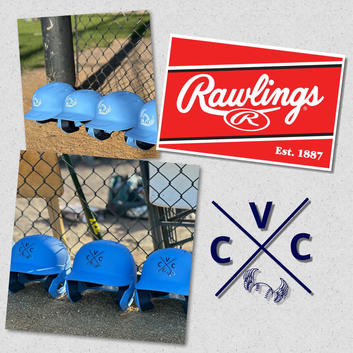 Each team will be rocking CvC helmets throughout the weekend thanks to @RawlingsSports 

#crushcancer #CvC2024