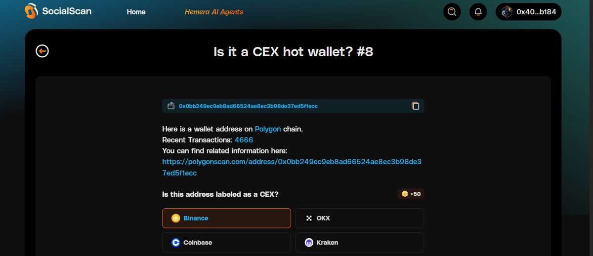 zarudnyi_'s tweet image. I think the answer for this wallet is Binance  #SocialScan
