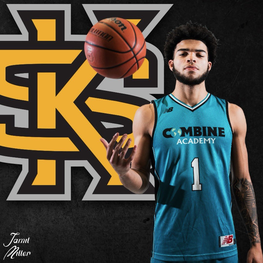 Congrats to Jamil Miller (<a href="/jamil_miller10/">jamil miller</a>) who has announced his commitment to Kennesaw State University 

#CombinePostGrad | 🐐🏀