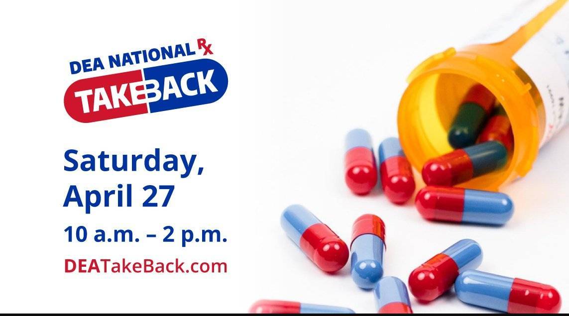 One social media share can make a huge difference in creating a safer world for us all. Share this post and use the #TakeBackDay hashtag to promote the proper disposal of unneeded medications on April 27!  Find a location near you at DEATakeBack.com #opioidcrisis