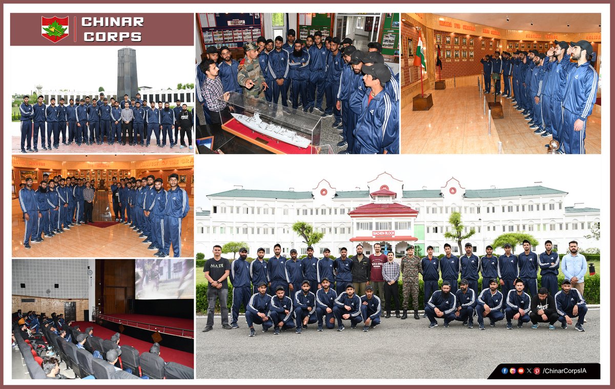 #ChinarWarriors organised visit of Personality Development Program 'Sahi Raasta' participants from various districts of #Kashmir to JAKLI Regimental Centre, #Srinagar. The youth visited various institutions and vowed to become active participants in building a better future…