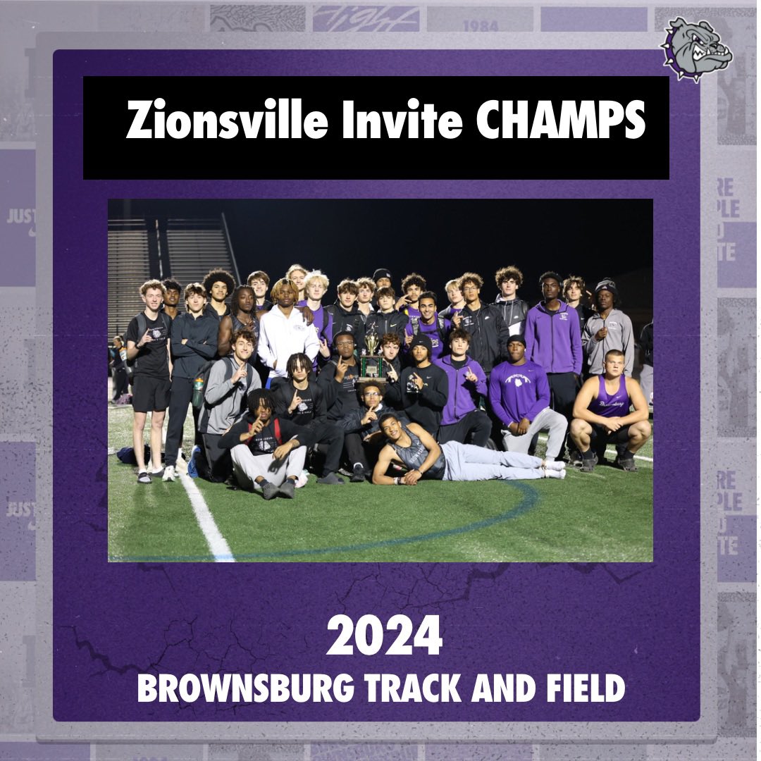Congratulations to our boys @BHSDogsTrack  on winning the Zionsville Invite!!

#Bulldogtough x #Bulldogstrong