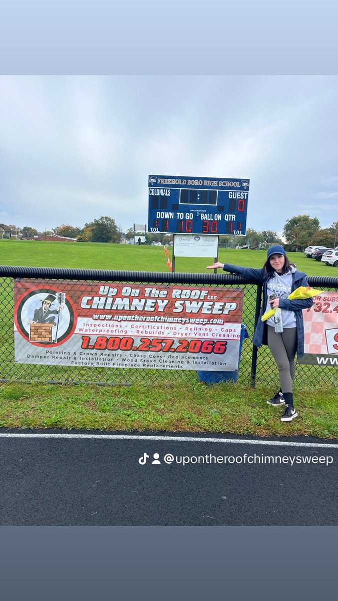 #Freehold #Freeholdboro #FreeholdBoroHighSchool #FreeholdHighSchool #Chimney #ChimneySweep #local #UpontheRoofChimneySweep #BoroPride #BoroFootball