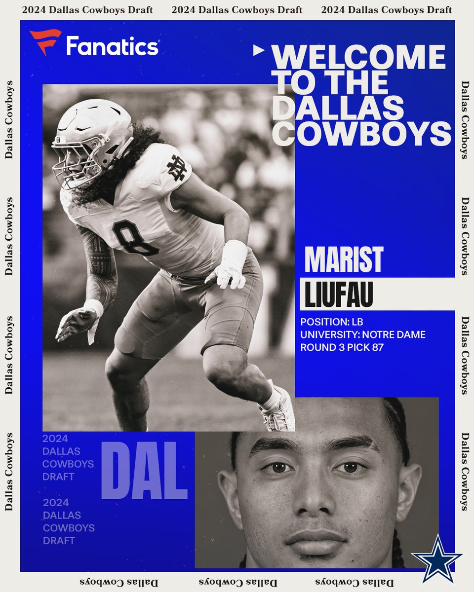 Locked in on Liufau ⭐️

#CowboysDraft | @fanatics