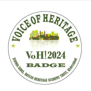 Voice of Heritage Badge 2024 programme by @ICOMOS_India
& Deccan Heritage Academy Trust 
@HiHyderabad @swachhhyd
@kalpana_designs @KalyaniMuktevi
@nalrag @ICOMOS
@unesconewdelhi @UNESCO @CommissionrGHMC
@ZC_Khairatabad @INTACHIndia @serish @MD_MRDCL
@NIUM_Hyd
#idms2024 
#whd2024