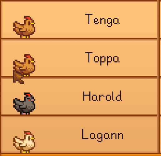 stupid witch changed the name of my chicken...