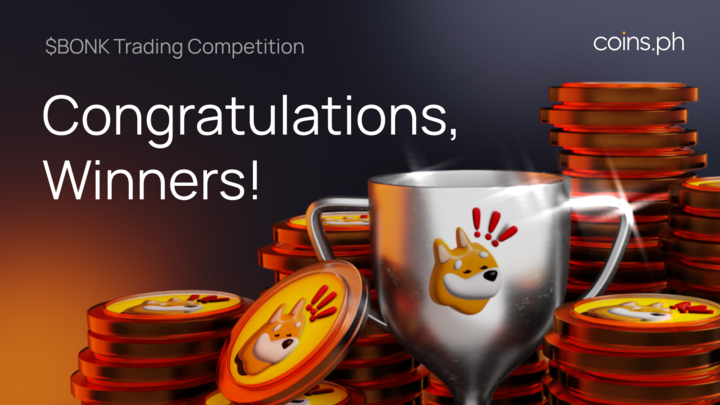👏🏻 A round of applause to the Top 50 winners of the $BONK Trading Competition! 🏆 🐾 Rewards were disbursed to your Coins wallets last April 19, 2024. See full list of winners 👉🏻 coins.ph/blog/bonk-trad… #BONK #TradingCompetition