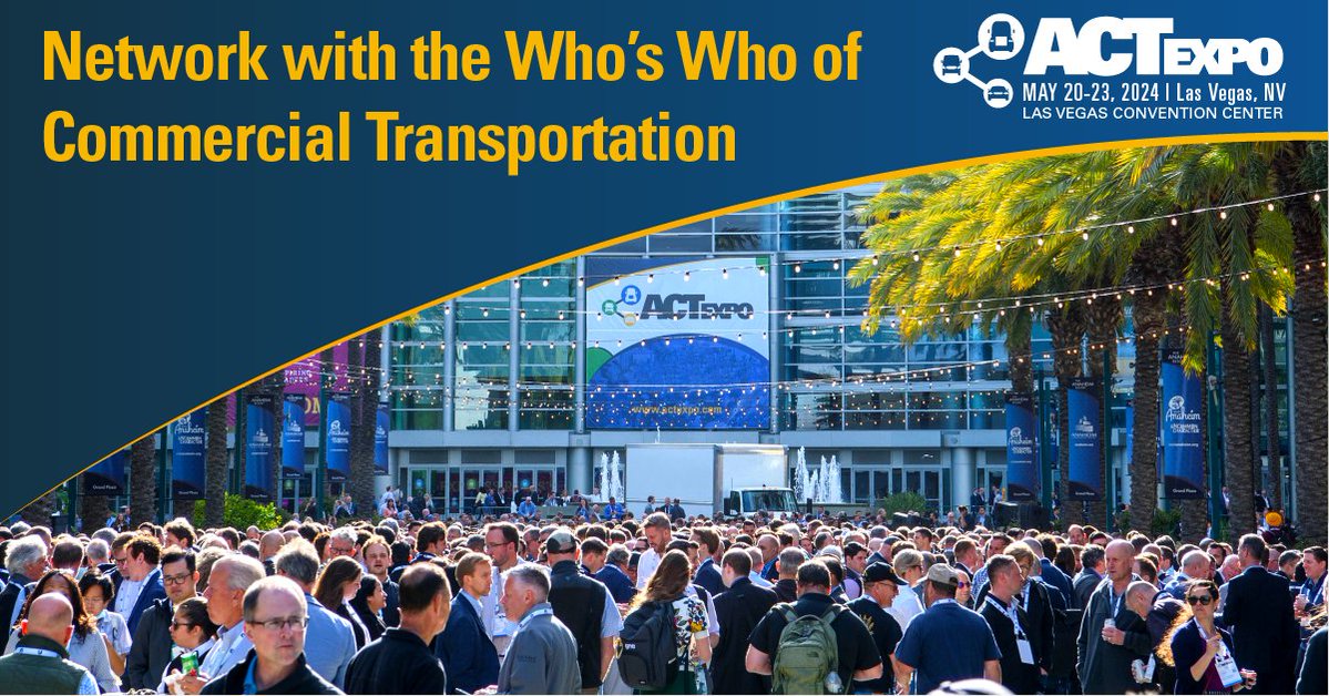 Join us at #ACTexpo to explore the newest commercial #transportation technologies and collaborate with industry leaders from across the globe. ow.ly/NE2o50ReBf8