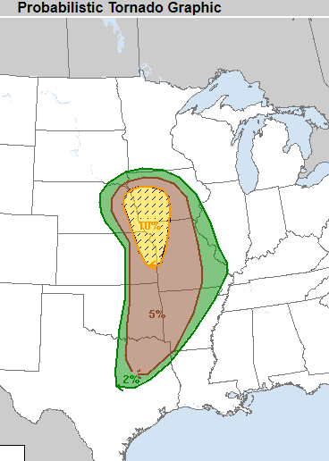 Tornado Warning count by NWS office today (up to 9:30pm CDT) Compare to the probabilistic tornado outlook from the @NWSSPC this morning. @weatherbrains @spann