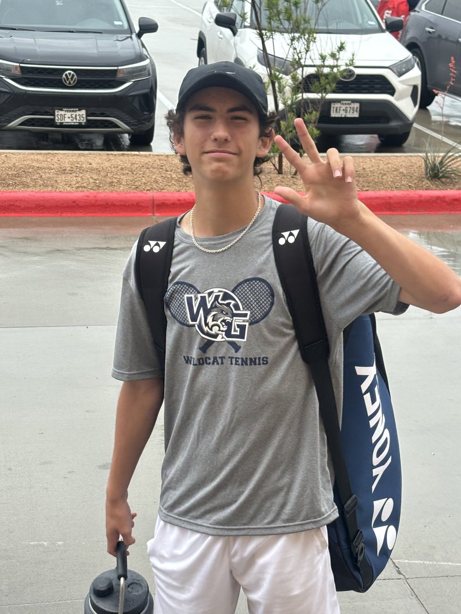 Another District Champion crowned at The Grove!! Congratulations Blake Anderson - Boys Singles District Champion & Regional Qualifier and Matteo Mejia - Boys Singles Runner up & Regional Qualifier #ALLIN for The Standard Go Cats! @PISD_Athletics @TheGroveMedia @TothDustin