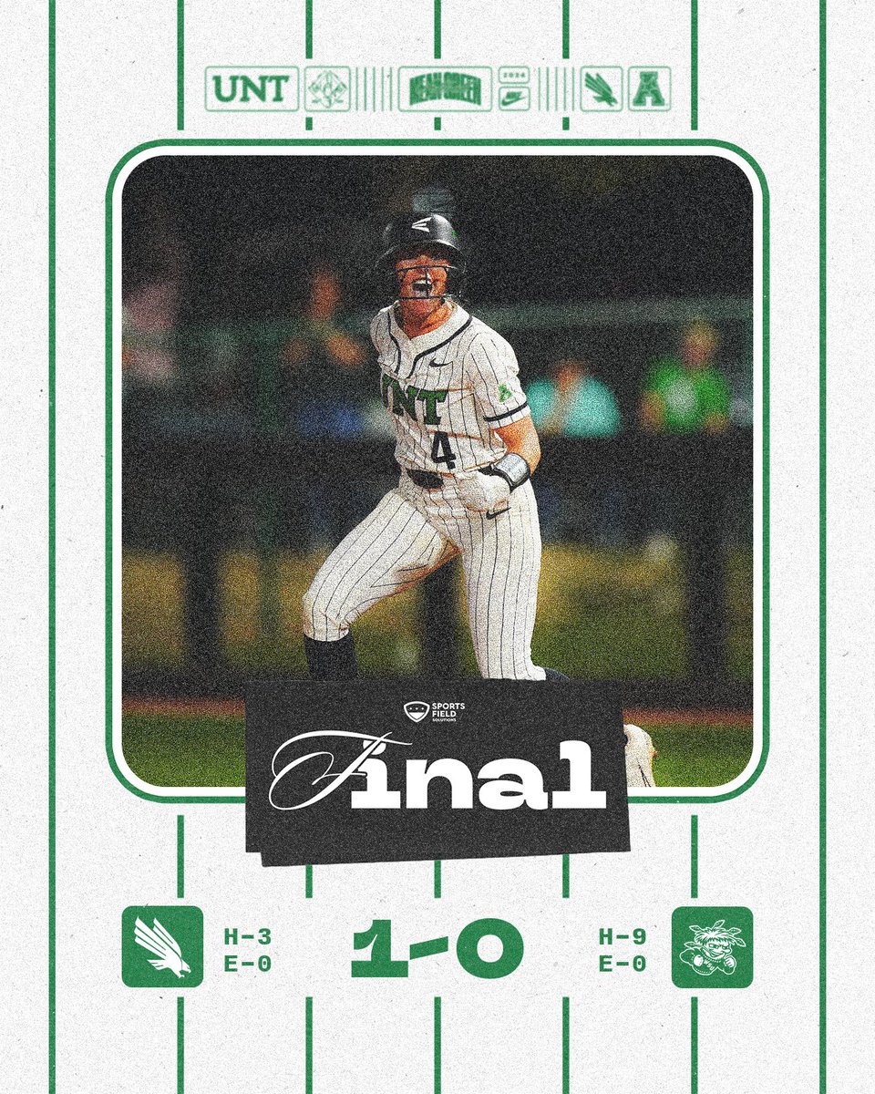 Series Clinched!! The Mean Green post a shutout in game two ahead of our Senior Night celebration!! #LightTheTower 🟢 x #GMG 🦅