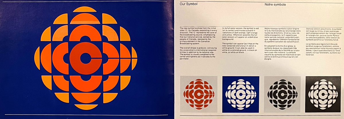 ColinC_Design's tweet image. CBC Visual I.D. booklet, 1974.
#canadamodern #BurtonKramer