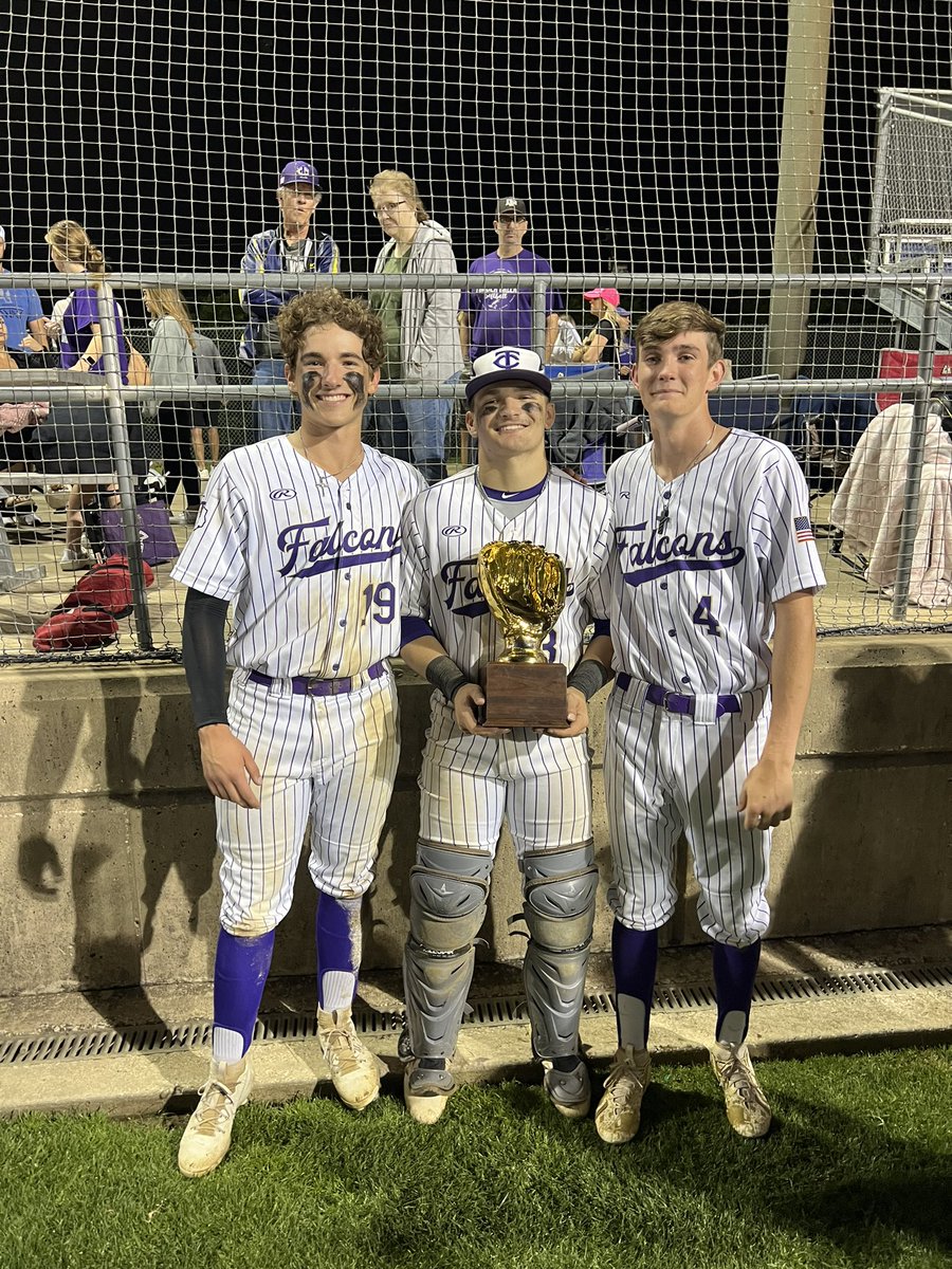 First district title in school history! Job not finished. @TCFalconBsb @austinmyers04 @Harrisonch19