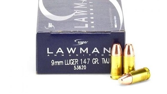 Speer Lawman brass case subsonic 147gr TMJ 9mm for $0.289/rd shipped with code 'A5OFF24' currently here: mrgunsngear.org/3vK5OX4 #shhh #subsonic #ammo