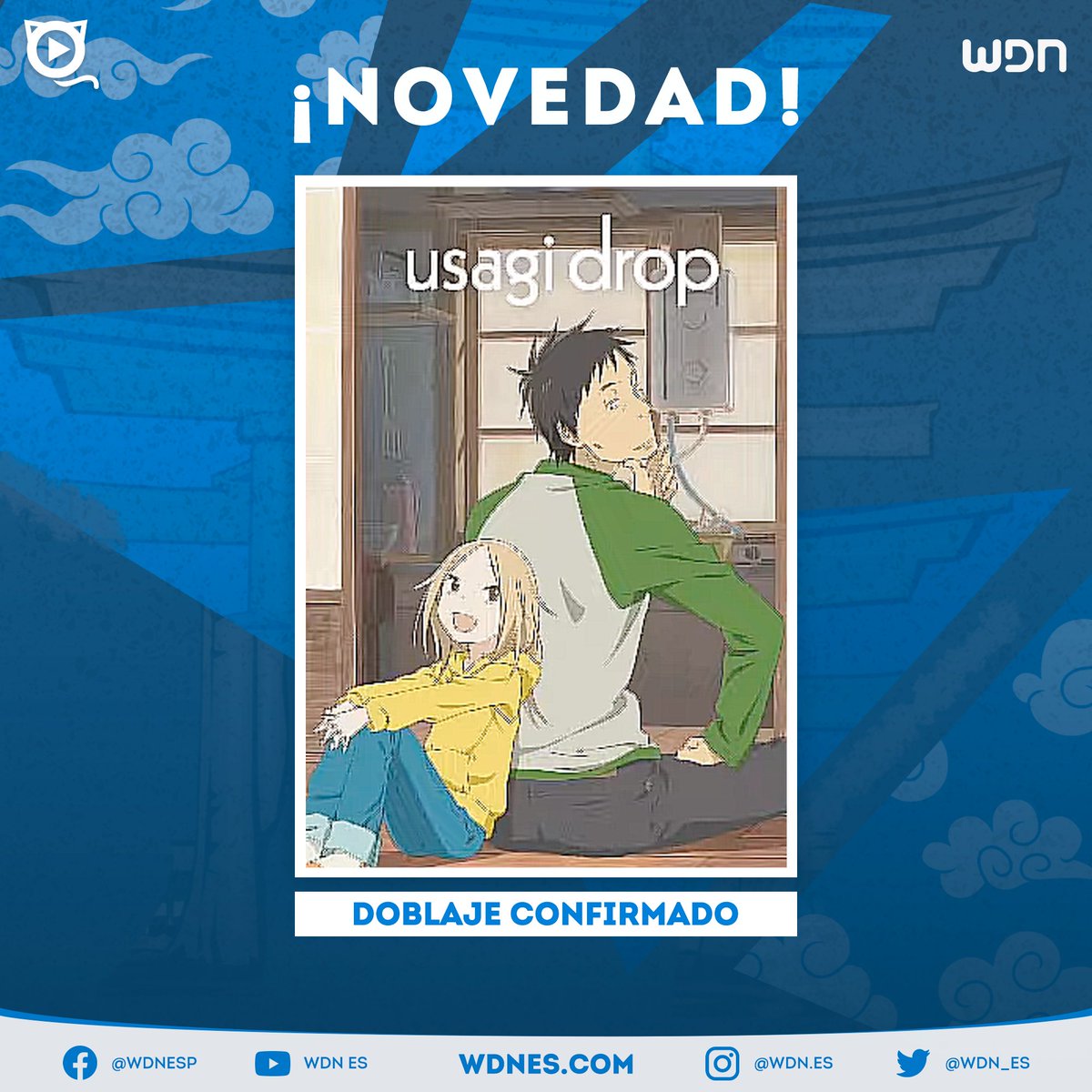 Grandes noticias el anime 'USAGI (BUNNY) DROP' tendrá doblaje al español latino por 'AnimeOnegai'.

#anime #Usagidrop #BunnyDrop #animeOnegaiDoblaje #Animeonegai