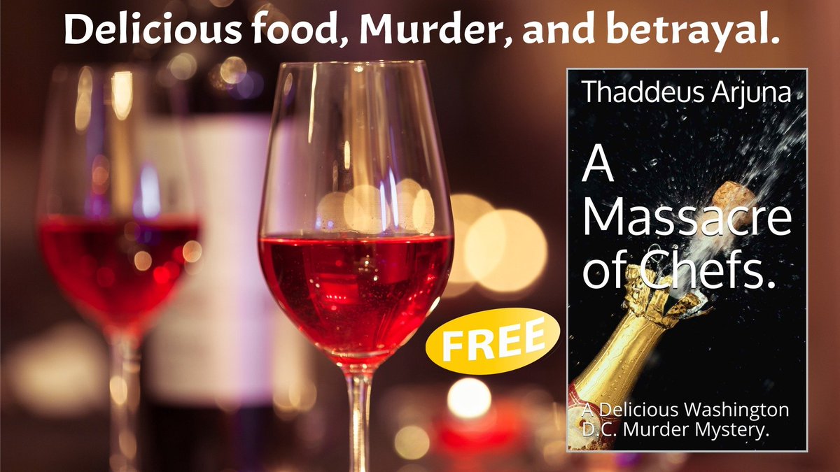 #BookTwitter amazon.com/Massacre-Chefs… 🕵️‍♀️#FREE TODAY!👠#FREE TODAY!🍸#FREE TODAY!🥑 Dead Chefs, Cheating Senators, an Exasperated Food Critic, and a Slutty Pastry Chef meet in an Iconic D.C. Bar. And A Crazed #Foodie Killer is Hunting Them! #Foodies #NotTrueCime #readingworld